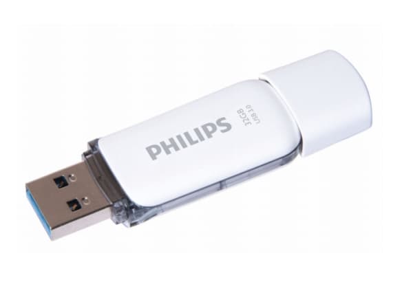 Philips FM32FD75B, 32 GB, USB A-tyyppi, 3.2 Gen 1 (3.1 Gen 1), Suojus, 8 g, Valkoinen