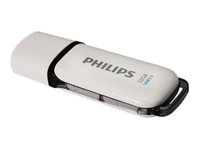 Philips FM32FD75B Snow edition - USB-flashstasjon - 32 GB - USB 3.0 Hvit