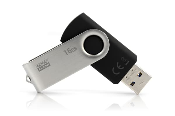 Goodram UTS3 USB-muisti 16 GB USB A-tyyppi 3.2 Gen 1 (3.1 Gen 1) Musta musta