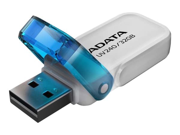 ADATA UV240 - USB-flashstasjon - 32 GB - USB 2.0 - hvit Hvit