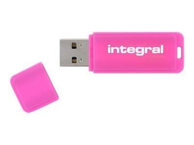 Integral 16GB USB2.0 DRIVE NEON PINK USB-minnepenn USB Type-A 2.0 Rosa Rosa