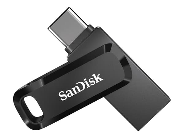 SanDisk Ultra Dual Drive, 128 GB, USB Type-A / USB Type-C, 3.2 Gen 1 (3.1 Gen 1), 150 MB/s, Liuku, Musta, Hopea