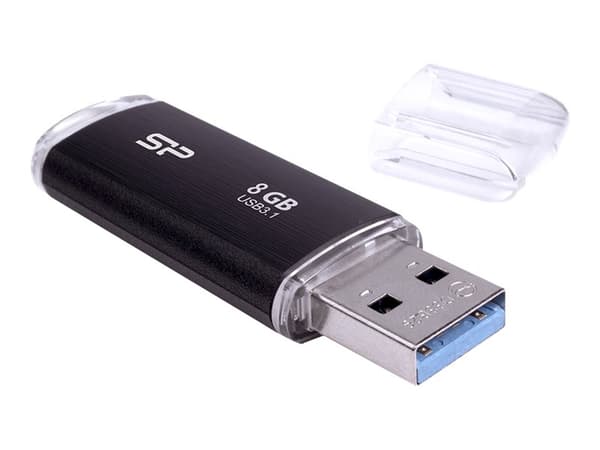 Silicon Power 8GB Blaze B02 USB-minnepenn USB Type-A 3.2 Gen 1 (3.1 Gen 1) Sort Sort