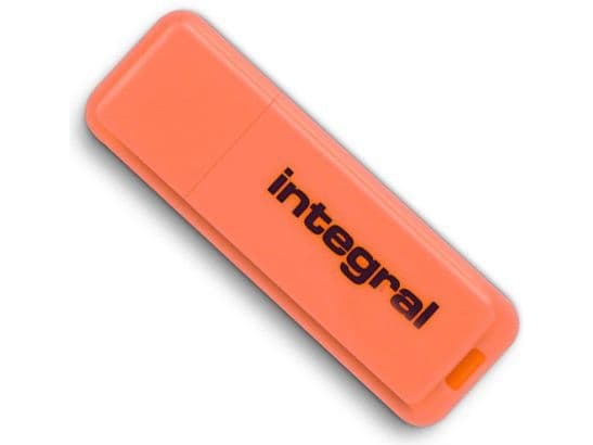 Integral Neon - USB-flashstasjon - 16 GB - USB 2.0 - oransje