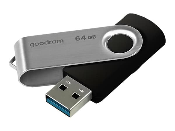 Goodram UTS3 USB-muisti 64 GB USB A-tyyppi 3.2 Gen 1 (3.1 Gen 1) Musta musta