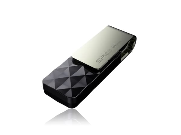 SILICON POWER Blaze B30 - USB-flashstasjon - 64 GB - USB 3.0 - svart
