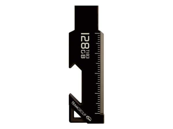 Team Theme Series T183 - USB-flashstasjon - 32 GB - USB 3.1 Gen 1 - svart nikkel