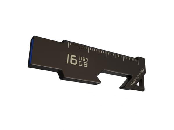 Team Theme Series T183 - USB-flashstasjon - 32 GB - USB 3.1 Gen 1 - svart nikkel