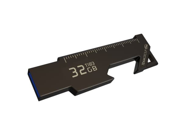 Team Theme Series T183 - USB-flashstasjon - 32 GB - USB 3.1 Gen 1 - svart nikkel