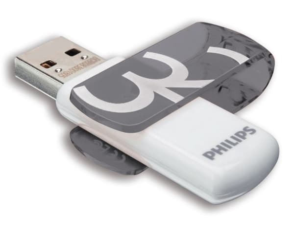Philips FM32FD05B 32 Gt:n Vivid edition USB Flash -asema, 32 GB, USB A-tyyppi, 2.0, 18 MB/s, Suojus, Oranssi, Valkoinen