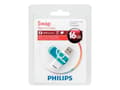 Pikkukuva 3 / 5: Philips USB Flash -asema FM16FD05B/00, 16 GB, USB A-tyyppi, 2.0, 14 MB/s, Taittuva, Sininen, Valkoinen