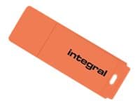 Integral Neon - USB-flashstasjon - 32 GB - USB 2.0 - oransje