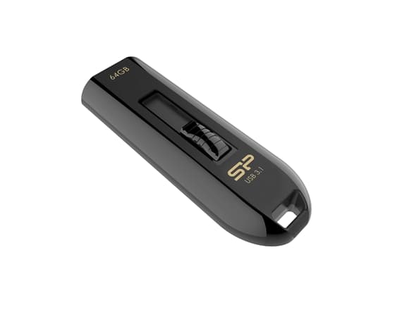 Silicon Power Blaze B21, 64 GB, USB A-tyyppi, 3.2 Gen 1 (3.1 Gen 1), Liuku, 8,93 g, Musta