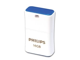 Philips FM16FD85B/00, 16 GB, USB A-tyyppi, 2.0, Suojus, Sininen, Valkoinen