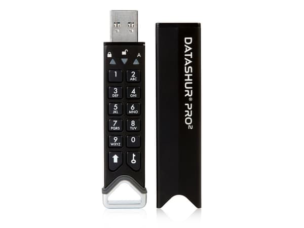 iStorage datAshur Pro2 - USB-flashstasjon - kryptert - 8 GB - USB 3.2 Gen 1 - FIPS 140-2 Level 3