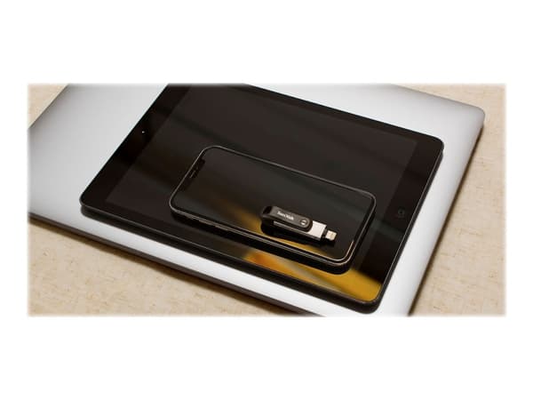 SanDisk iXpand Go - USB flash-enhet - 256 GB - USB 3.0 / Lightning