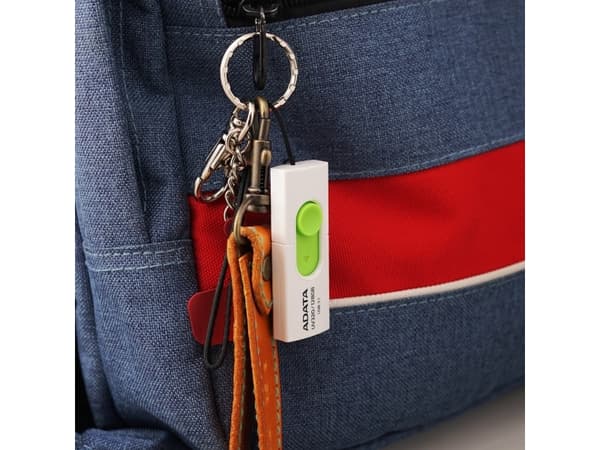 ADATA UV320, 128 GB, USB A-tyyppi, 3.2 Gen 1 (3.1 Gen 1), Liuku, 7,9 g, Vihreä, Valkoinen