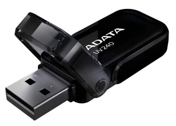 ADATA UV240 - USB flash-enhet - 32 GB - USB 2.0 - svart