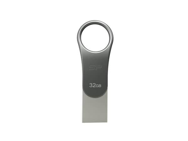 Silicon Power Mobile C80 USB-muisti 32 GB USB Type-A / USB Type-C 3.2 Gen 1 (3.1 Gen 1) Titaani