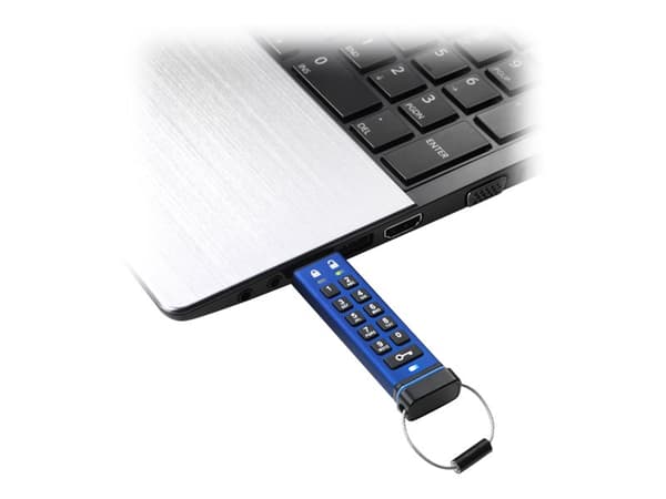 iStorage datAshur PRO - USB-muistitikku - salattu - 32 GB - USB 3.0 Sininen