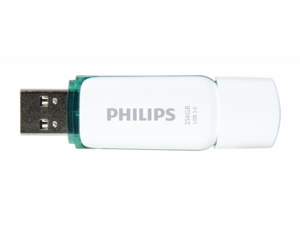 Philips FM25FD75B, 256 GB, USB A-tyyppi, 3.2 Gen 1 (3.1 Gen 1), Suojus, 8 g, Turkoosi, Valkoinen