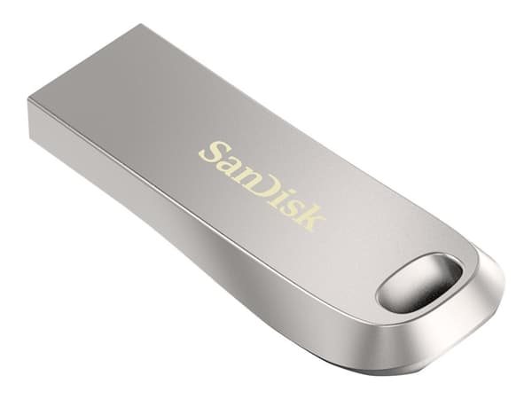 SanDisk Ultra Luxe - USB-flashstasjon - 256 GB - USB 3.1 Gen 1 Sølv