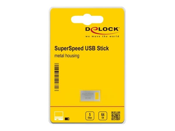 Delock - USB flash-enhet - 64 GB - USB 3.2 Gen 1