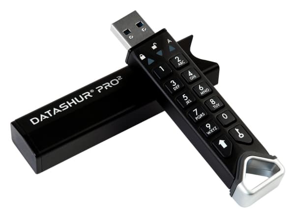 iStorage datAshur PRO2 USB-tikku 256GB USB Typ-A 3.1 (3.1 Gen 1) Schwarz (IS-FL-DP2-256-256)