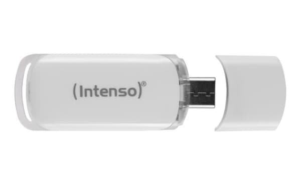 Intenso Flash Line - USB-flashstasjon - 32 GB - USB-C 3.1 Gen 1 - hvit