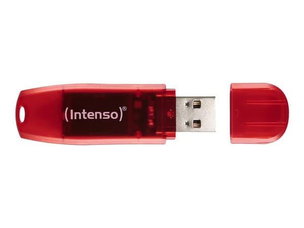 Intenso USB 2.0 128GB RainbowLine Bellek, 128 GB, USB A-tyyppi, 2.0, Oranssi