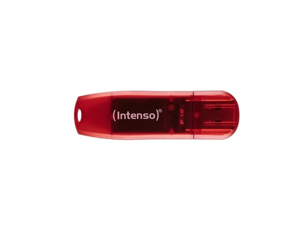 Intenso USB 2.0 128GB RainbowLine Bellek, 128 GB, USB A-tyyppi, 2.0, Oranssi