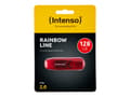 Pikkukuva 2 / 5: Intenso USB 2.0 128GB RainbowLine Bellek, 128 GB, USB A-tyyppi, 2.0, Oranssi