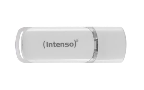 Intenso Flash Line - USB flash-enhet - 64 GB - USB-C 3.1 Gen 1 - vit