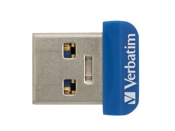 Verbatim Store ''n'' Stay Nano, 32 GB, USB A-tyyppi, 3.2 Gen 1 (3.1 Gen 1), Suojus, 3 g, Sininen