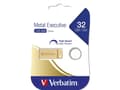 Miniatyrbild 1 av 5: Verbatim Metal Executive - USB flash-enhet - 32 GB - USB 3.0 - guld