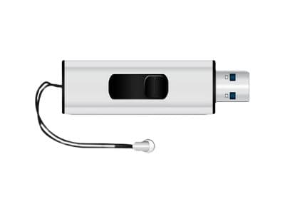 MediaRange SuperSpeed - USB-flashstasjon - 8 GB - USB 3.0 - svart/sølv