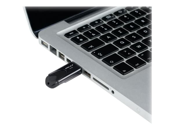 PNY Attaché 4 - USB-flashstasjon - 16 GB - USB 2.0 Sort
