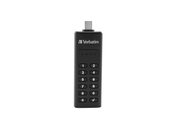 Verbatim Keypad Secure - USB-flashstasjon - kryptert - 32 GB - USB-C 3.1