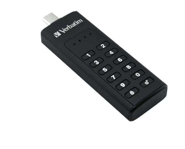Verbatim Keypad Secure - USB flash-enhet - krypterat - 32 GB - USB-C 3.1