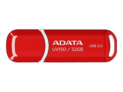 ADATA DashDrive UV150 - USB-flashstasjon - 32 GB - USB 3.0 - rød Rød