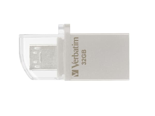 Verbatim Store 'n' Go OTG Micro Drive - USB-muistitikku - 32 GB - USB 3.0 / micro USB - metallia