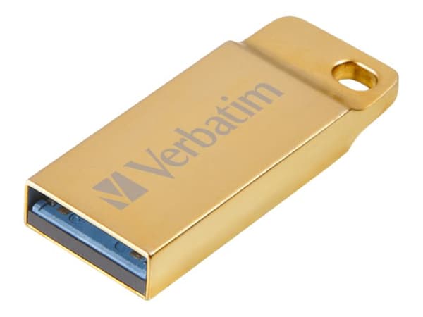 Verbatim Metal Executive, 16 GB, USB A-tyyppi, 3.2 Gen 1 (3.1 Gen 1), Ilman suojusta, 3,6 g, Kulta