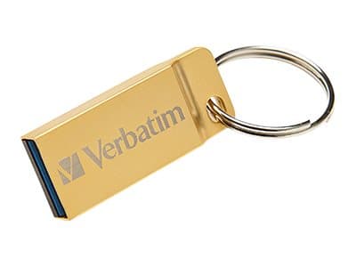 Verbatim Metal Executive, 16 GB, USB A-tyyppi, 3.2 Gen 1 (3.1 Gen 1), Ilman suojusta, 3,6 g, Kulta