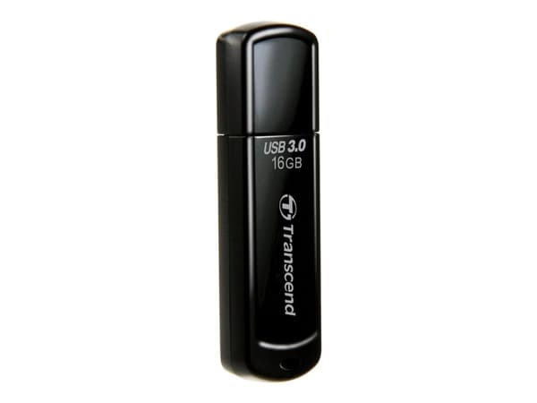 Transcend JetFlash 700, 16 GB, USB A-tyyppi, 3.2 Gen 1 (3.1 Gen 1), Suojus, 8,5 g, Musta