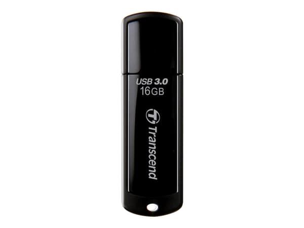 Transcend JetFlash 700, 16 GB, USB A-tyyppi, 3.2 Gen 1 (3.1 Gen 1), Suojus, 8,5 g, Musta