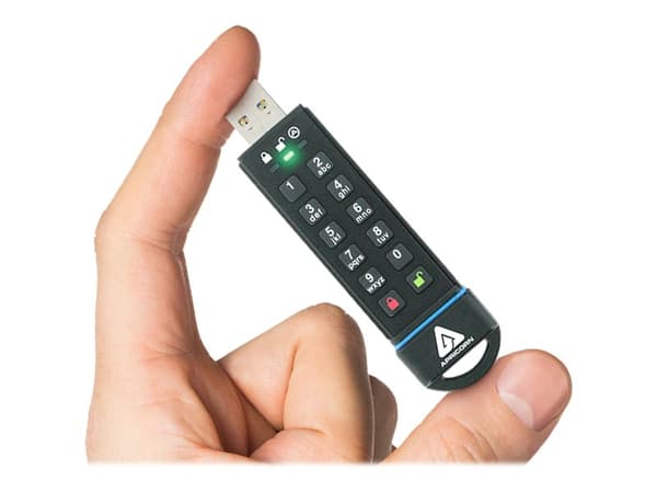 Apricorn Aegis Secure Key 3.0 - USB-flashstasjon - kryptert - 30 GB - USB 3.0