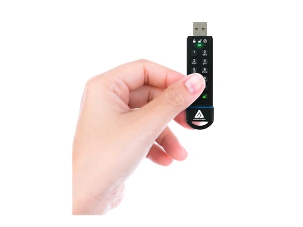 Apricorn Aegis Secure Key 3.0 - USB-flashstasjon - kryptert - 30 GB - USB 3.0