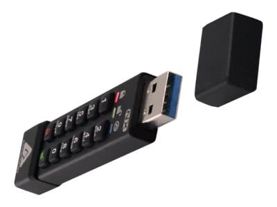 Apricorn ASK3, 32 GB, USB A-tyyppi, 3.2 Gen 1 (3.1 Gen 1), 77 MB/s, Suojus, Musta