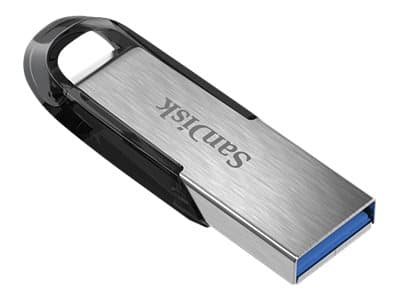 SanDisk Ultra Flair - USB-flashstasjon - 256 GB - USB 3.0 Sort, Sølv