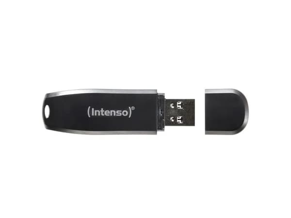 Intenso Speed Line - USB-flashstasjon - 64 GB - USB 3.0 - svart Sort